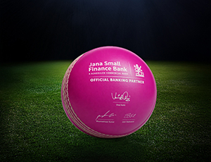 Signed Jana Bank and RCB cricket ball
